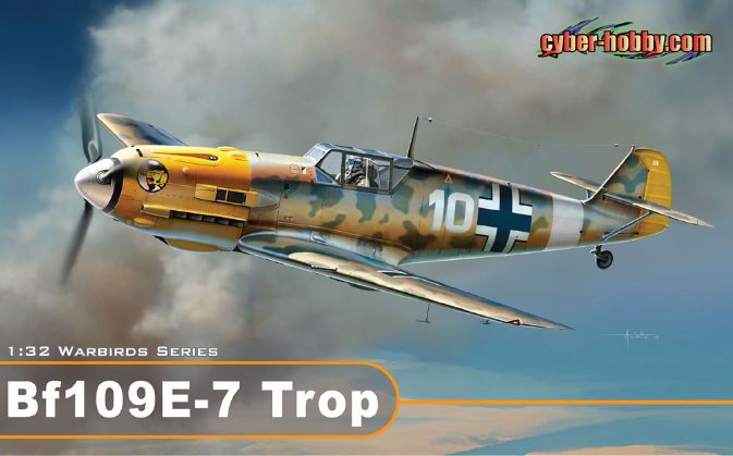 3223 - 1/32 Bf109E-7 Trop - Cyber-Hobby Plastic Model Kits 