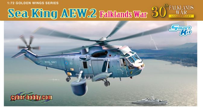 5104 - 1/72 Sea King AEW.2 Falklands War - Cyber-Hobby Plastic 