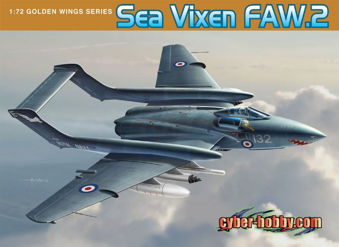 5105 - 1/72 Sea Vixen FAW.2 - Cyber-Hobby Plastic Model Kits 
