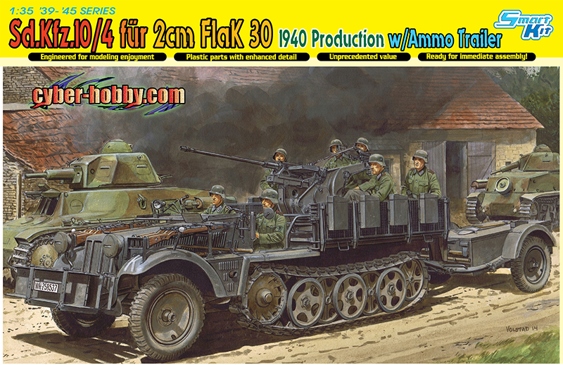 Cyber Hobby 6481 Geschutzwagen 38 M Mit 3cm Flak 10 1/35 Scale Plastic Model Kit for sale online 