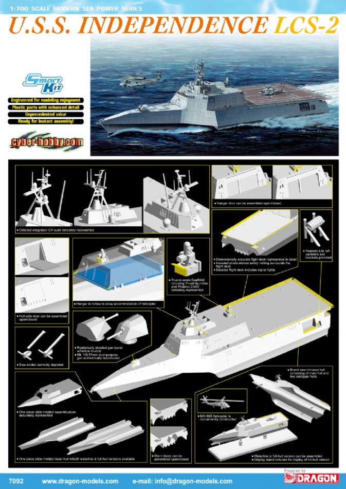 Dragon Model kit 1/700 USS Independence LCS-2