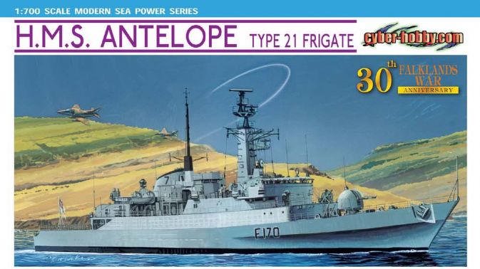 for Dra Flyhawk PE 1/700 Type 21 Frigate HMS Antelope FH 700299 