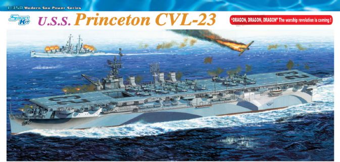 1055 - 1/350 U.S.S. Princeton CVL-23 - Dragon Plastic Model Kits