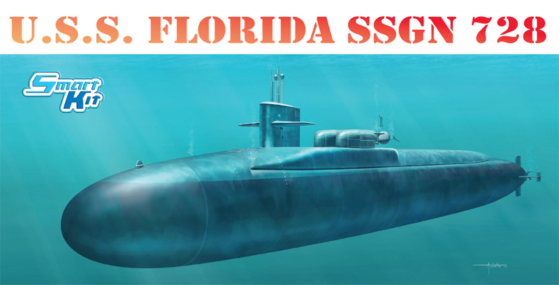 1056 - 1/350 U.S.S. FLORIDA SSGN 728 - Dragon Plastic Model Kits