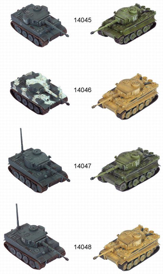 Takara 1:144 WTM 7 135 Tiger I Ausf E 2-color Camo 