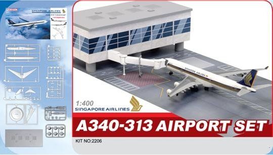 2206 1 400 A340 313 Airport Set Dragon Plastic Model Kits