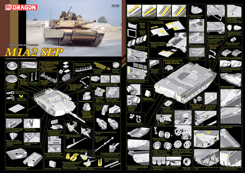 For DRAGON 3535 1:35 35209 PE for M1A1 Abrams Tank VOYAGERMODEL 