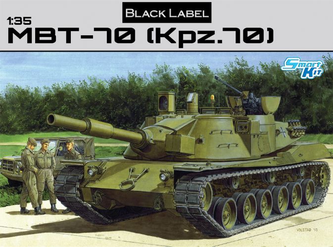 Bugt albue strømper 3550 - 1/35 MBT 70 (KPz 70) - Dragon Plastic Model Kits