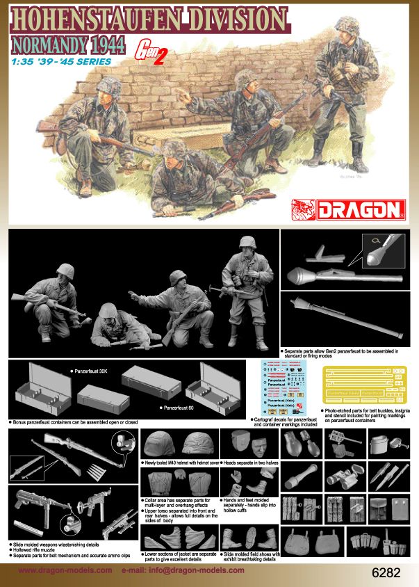 6282 - 1/35 Hohenstaufen Division (Normandy 1944) - Dragon Plastic 