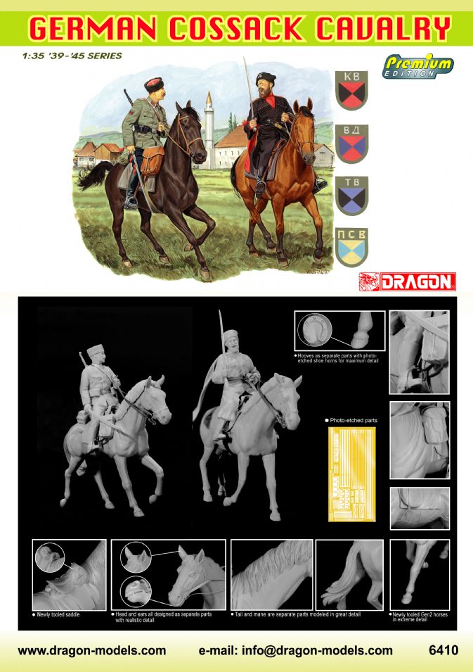 Dragon Models 1/35 German Cossack Cavalry 6065 for sale online