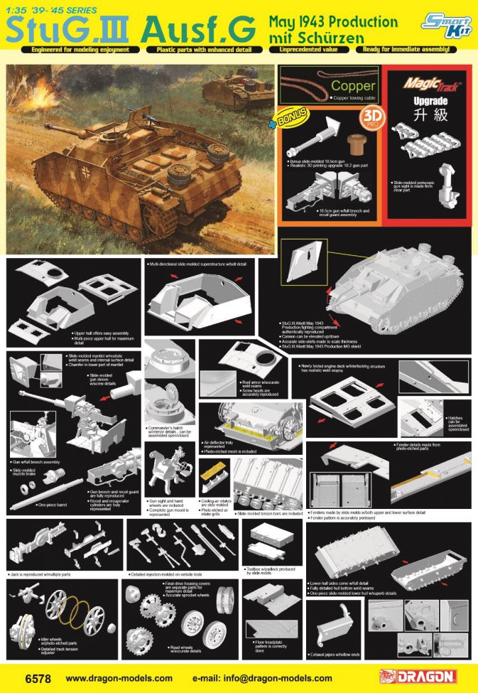 thumbnail image 2 of Royal Model 1/35 StuG III Ausf.F Tank Stowage & Accessories – Resin & PE (Dragon) 134 2 of 5