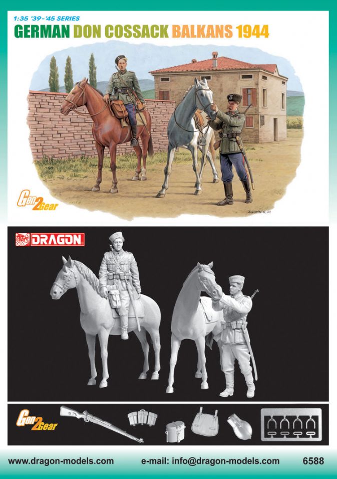 Dragon Models 1/35 German Cossack Cavalry 6065 for sale online 