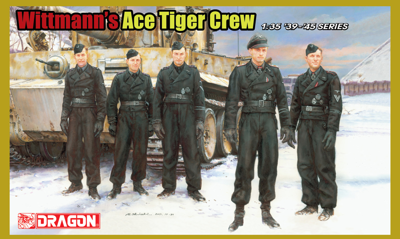 2 Dragon 1:35 German Tiger Aces Soldier Set Just In 