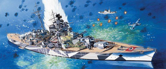 7047 - 1/700 German Battleship Tirpitz - Dragon Plastic Model Kits