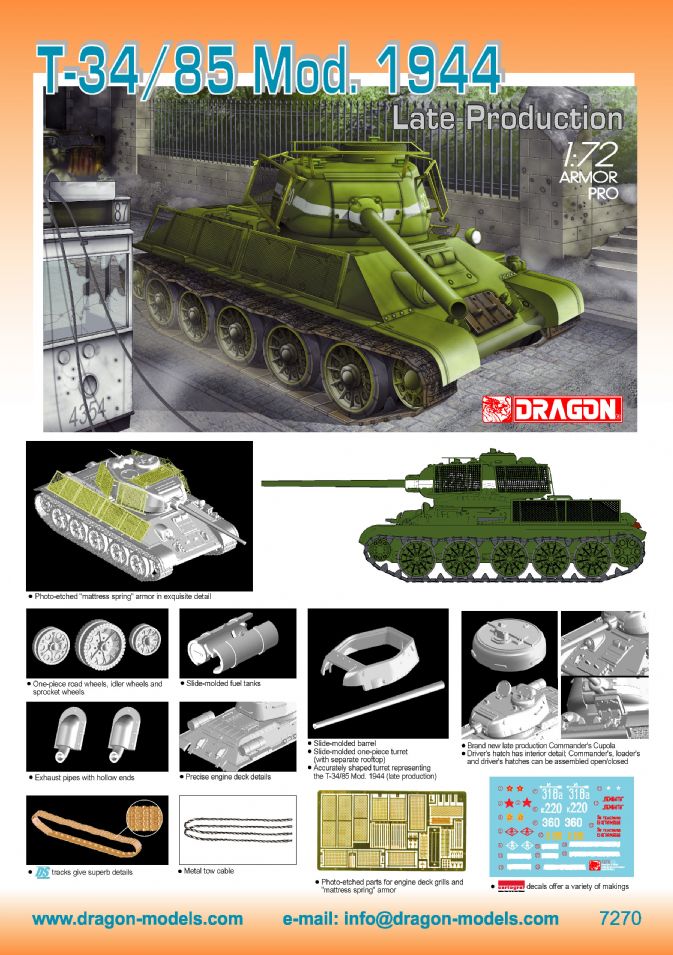1+1 S-model 1/72 PS720062 IS-2 Heavy Tank mod.1944 Chkz