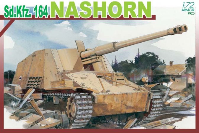 7292 - 1/72 Sd.Kfz.164 Nashorn - Dragon Plastic Model Kits