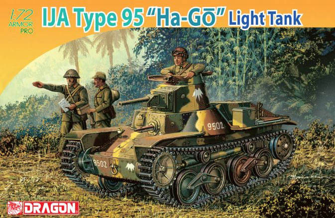 Precise 1/72 WW II Japanese army Type 95 Ha-Go light tank