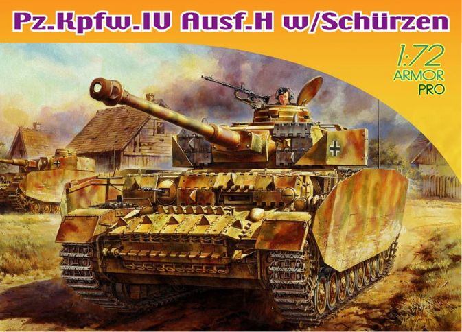 Neu Dragon 7497-1:72 Pz.Kpfw.IV Ausf.H w/Schurzen