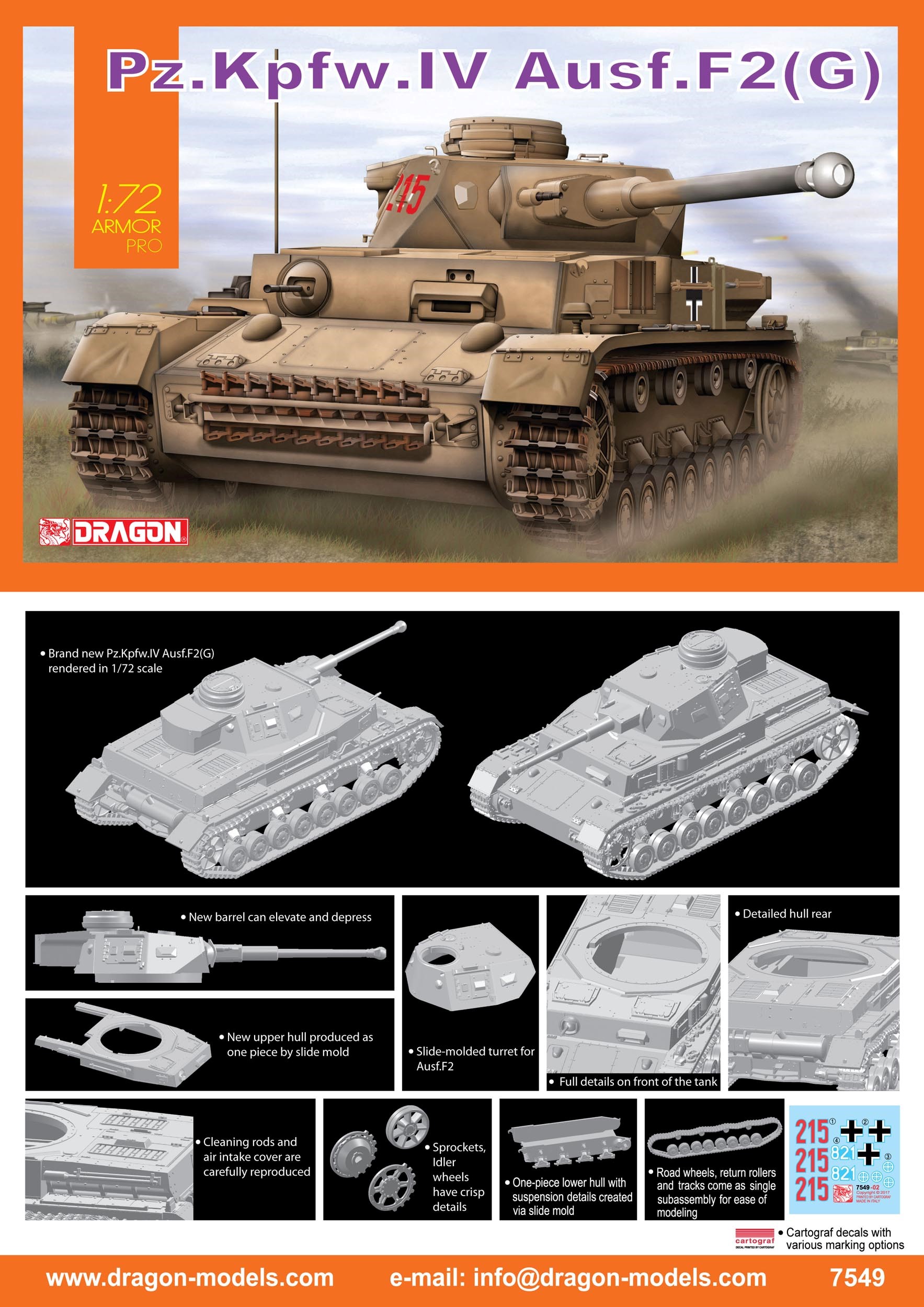 thumbnail image 2 of S-Model 1/72 Scale Pz.Kpfw.I Ausf.A Early Production Plastic Model Kit (PS720090) 2 of 5