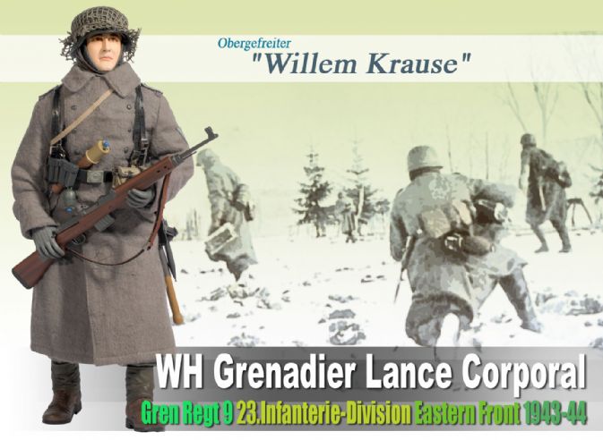 Willem Krause Wh Grenadier Lance Corporal Grenadier Regiment 9 23 Infanterie Division Eastern Front 1943 44 Obergefreiter Dragon Action Figures