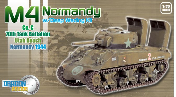 M4 SHERMAN US Army 70th Tank Btn D-DAY NORMANDY 1944 DRAGON ARMOR 60369 1:72 