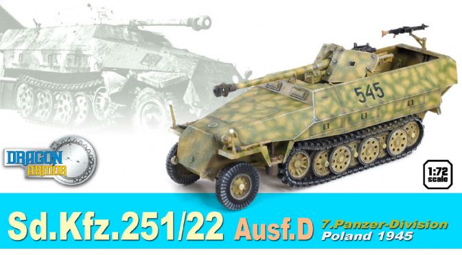 60488 - Sd.Kfz.251/22 Ausf.D, 7.Panzer-Divison, Poland 1945 