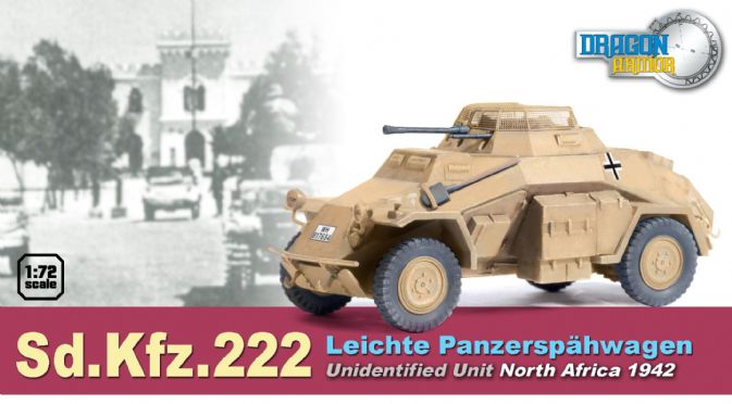 60498 - Sd.Kfz.222 Leichte Panzerspahwagen, Unidentified Unit, North Africa  1942 - Dragon Armor