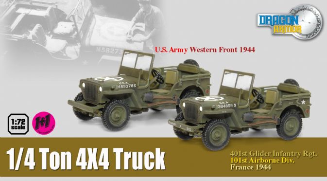 60505 - 1/4-Ton 4x4 Truck, US Army, Western Front 1944 + 401st 