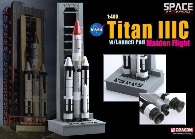 Dragon Models 1/400 Titan IIIE with Launch Pad 
