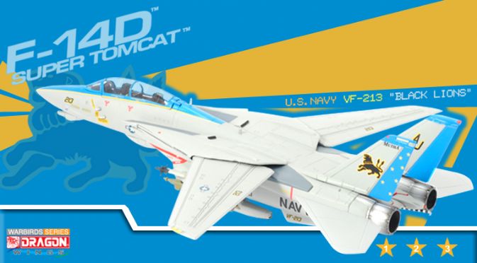 1 72 F 14d Super Tomcat Vf 213 Black Lions Dragon Wings Warbirds Series